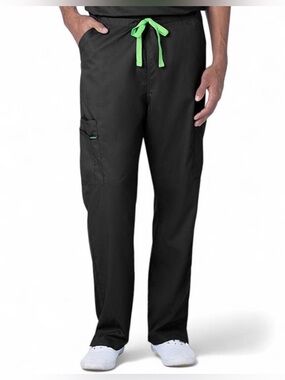 Landau Proflex Pants SzS/M Unisex Black Work Utility Soft Feel Wrinkle Resistant